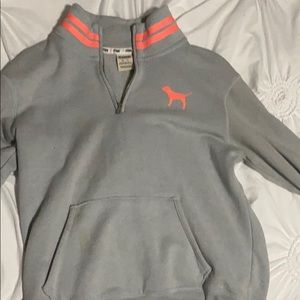 Pink half zip jacket